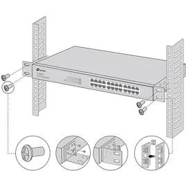 TP-Link Omada RackMount Kit-13, Montageset, für Switches 13 Inch Switch Rack Mount Kit -