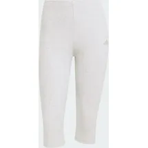 adidas Seasonal Essentials Rib Capri Leggings - light grey heather M