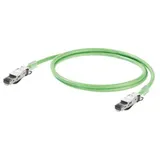 Weidmüller RJ45 Netzwerk Anschlusskabel CAT 5, CAT 5e SF/UTP 5m Grün Flammwidrig, mit