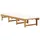 vidaXL Klappbare Sonnenliege 200 x 61 x 86 cm Naturholz/Cremeweiß