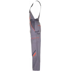 Planam Visline Latzhose zink/orange/schiefer