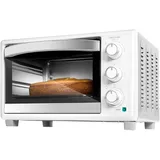 Cecotec Minibackofen Bake & Toast 2300 Weiß, 23 L, 1500 W, 3 Heizmodi, 60-Minute