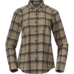 Bergans Tovdal W Shirt warm sand/navy blue check (25579) XL