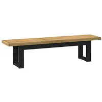 VidaXL Esszimmerbank NOAIN U-Form-Beine 180x40x45 cm Massivholz Kiefer