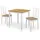 vidaXL 3-tlg. Essgruppe MDF Weiß