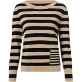 Marc Cain Strickpullover Beige / Schwarz 44