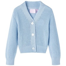 vidaXL Kinder-Strickjacke Blau 128