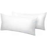 Beautissu BeauNuit UK Kopfkissen 40 x 80 cm Weiß