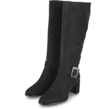 Marco Tozzi Stiefel mit Absatz Vegan mit Schnalle, Schwarz (Black Comb), 40