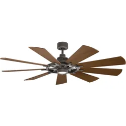 Gentry - 65 Zoll / 165 cm Ventilator - Verwittertes Zink - KLF-GENTRY-65-WZ