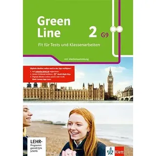 Green Line 2 G9: Fit für Tests und Klassenarbeiten. Arbeitsheft mit Lösungen und Mediensammlung Klasse 6 (Green Line G9. Ausgabe ab 2019)