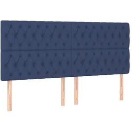 vidaXL Boxspringbett 180 x 200 cm Blau