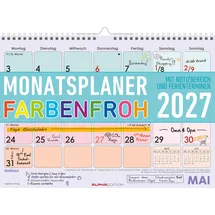 Neumann Monatsplaner Farbenfroh 2027