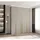 abiks möbel Drehtürenschrank COMO 200 x 245,5 x 50 cm Gold