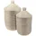 well home mobiliario & decoración Well Home Set mit 2 Wäschekörben mit Deckel, Ø 27 cm, Ø 33,5 cm