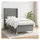 vidaXL Boxspringbett 100 x 200 cm Dunkelgrau
