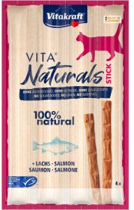Vitakraft Vita Naturals Stick met zalm kattensnack (4 st.)  10 verpakkingen