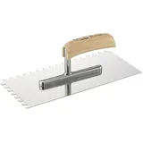 Fortis Glättekelle 280 x 130 mm gezahnt 8 x 8 mm rostfrei