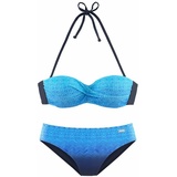 LASCANA Bügel-Bandeau-Bikini Damen blau Gr.38 Cup B