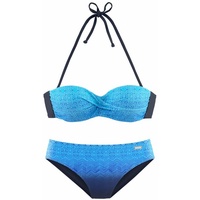 LASCANA Bügel-Bandeau-Bikini Damen blau Gr.38 Cup B