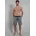 Bermudas Herren Gr 56 XXL N-Gr blau blau mittel minimal Single Jersey Obermaterial 100 Baumwolle gemustert bequem knielang Hosen Bermudas Baumwolle