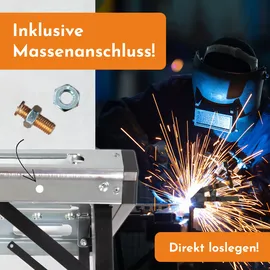 Lemodo Schweißtisch klappbar, Werkbank höhenverstellbar aus Stahl, Multifunktionstisch