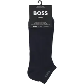 Boss Sneakersocken mit Label-Detail im 5er-Pack, Marine,