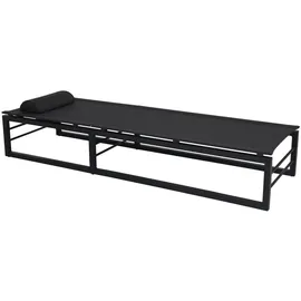 Brafab Vevi Gartenliege 200 x 64 x 107 cm Schwarz