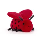 Jellycat Loulou Love Bug Stofftier 12,7 cm | Insekt & Bug Plüschtier | Klassisches Kindergeschenk | Valentinstagsgeschenk