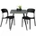 58 aufm Kessel Bartisch Ekaterina 70 x 70 x 75 cm Schwarz matt/Pinie Grün matt
