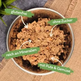Lecker.Pet Leo's Saftige Fleischmahlzeit mit Pute & Gemüse 24 x 400 g