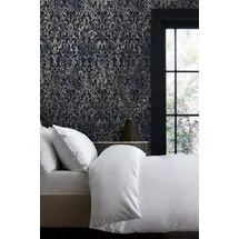 NEXT Majestic Damask Vliestapete 10m x 0,52m blau 1