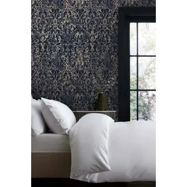 NEXT Majestic Damask Vliestapete 10m x 0,52m blau 1