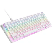 NZXT Function 2 MiniTKL, matt weiß, LEDs RGB, hot-swap, Swift Optical PURPLE, USB, DE (KB-002NW-DE)