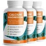 Calcium & Magnesium 540 Kapseln- hochdosiert mit 800 mg Calcium + 400 mg Magnesium pro Tag - hohe Bioverfügbarkeit durch natürliches Calcium aus Rotalgen und Magnesium-Citrat - laborgeprüft & vegan