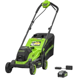 Greenworks 24V Akku Rasenmäher 33 cm inkl. 1 x 4,0 Ah