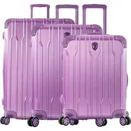 HEYS Xtrak Koffer-Set 3-tlg. lila/polycarbonat