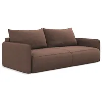 Makamii 3-Sitzer, Hellrosa, Textil, Füllung: Schaumstoff, 216x86x105 cm, Made in EU, Wohnzimmer, Sofas & Couches, Schlafsofas