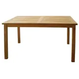 LINDER EXCLUSIV Gartentisch Paris in premium Teak 100 x 70 cm : 70x100x75