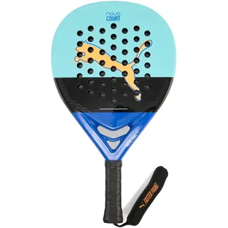 Puma Nova Court Padelschläger 01 safe lake/black/vivid blue/heat fire