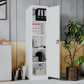 Jan Nowak Aktenschrank 185 x 60 x 45 cm Weiß