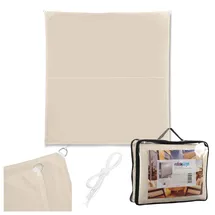 Relaxdays Sonnensegel, Polyester, Beige
