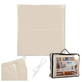Relaxdays Sonnensegel, Polyester, Beige