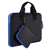 HSEOK Laptop Hülle Tasche Kompatibel 13"-13,3" MacBook Air/Pro, MacBook Pro 14" M4/M3/M2/M1, XPS 13/14, Surface Laptop 13,5", Elastische Neopren Notebook Handtasche mit Kleiner Hülle,B02K03