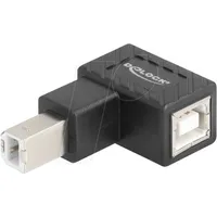 DeLock USB 2.0 Adapter, Typ-B Stecker zu Buchse 90°