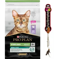 PURINA PRO PLAN Sterilised Adult reich an Truthahn 10kg + Spielzeug Angelrute GRATIS!