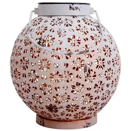 NÄVE LED-Deko-Solarleuchte Weiß 18 cm 2er-Set