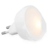 Briloner Steckdosenlicht Quiri Warmweißes Ø 5,4 cm x 2,1 cm Licht Weiß
