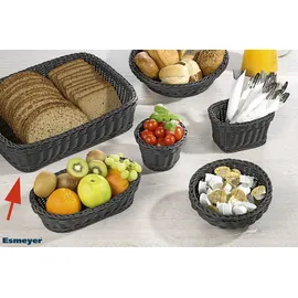 APS Korb "PROFI LINE", 40 x 30 cm, Höhe 10 cm, Polypropylen, Bäcker-Maß, schwarz