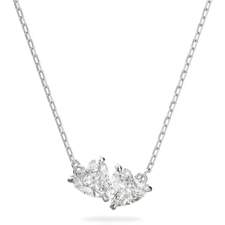 Swarovski Mesmera Soul Halskette Herz Weiss / Rhodiniert